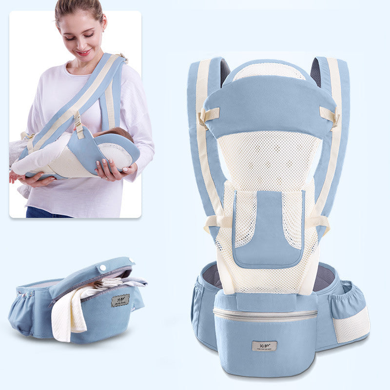 Ergonomic Baby Carrier with Hip Seat – 3-in-1 Infant Carrier