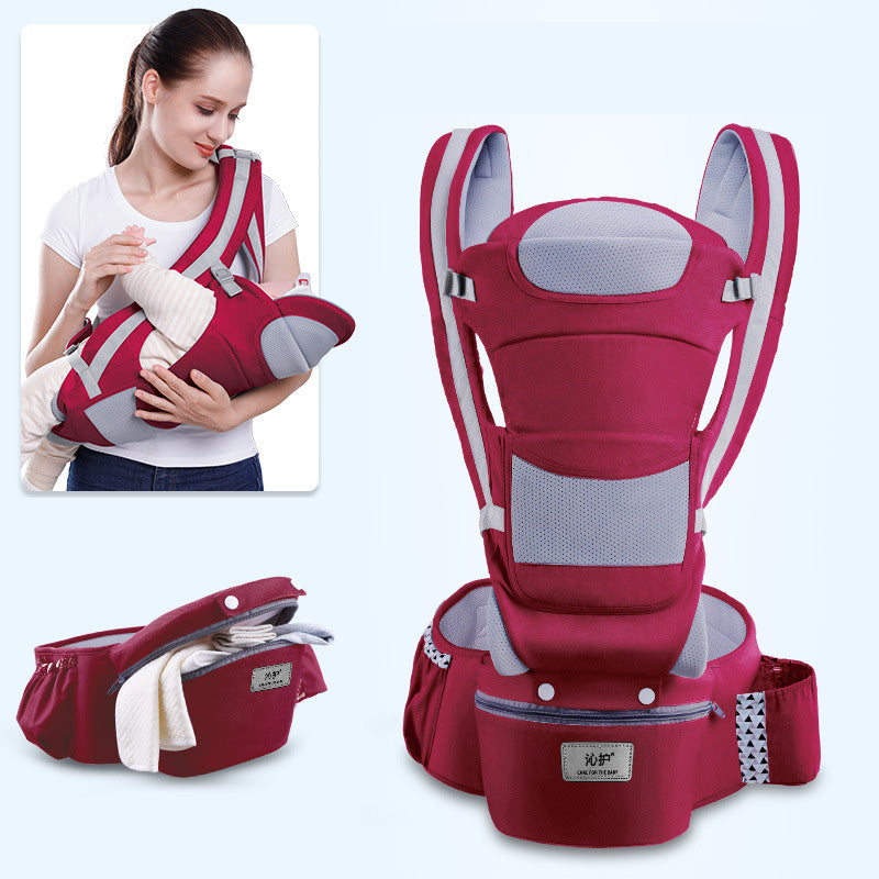 Ergonomic Baby Carrier with Hip Seat – 3-in-1 Infant Carrier