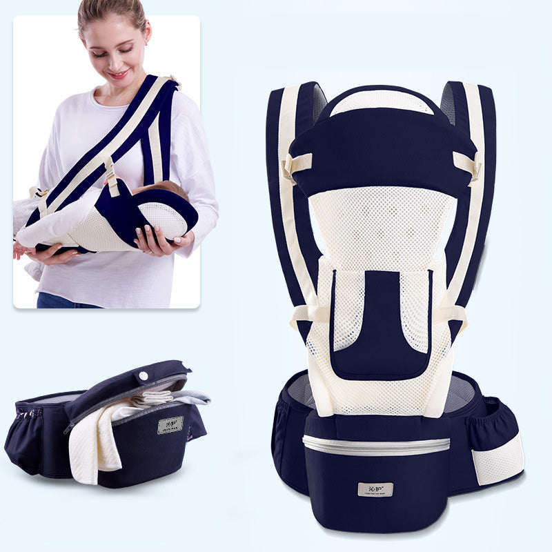 Ergonomic Baby Carrier with Hip Seat – 3-in-1 Infant Carrier